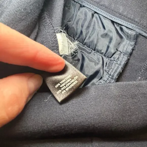 Women's Ann Taylor Navy Blue Petite 6P Ankle & Cropped Pants - Picture 3 of 8